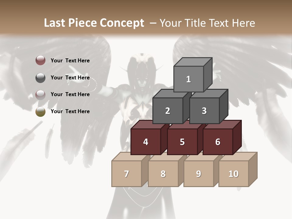 Evil Dark Angel PowerPoint Template