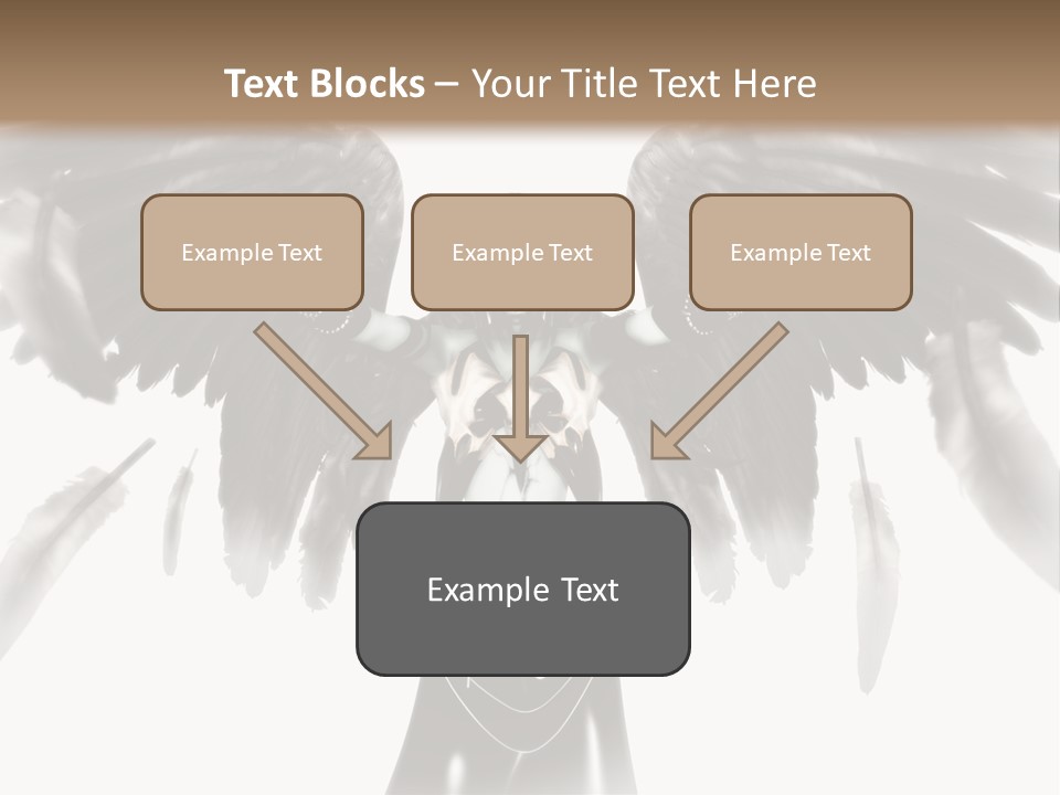 Evil Dark Angel PowerPoint Template