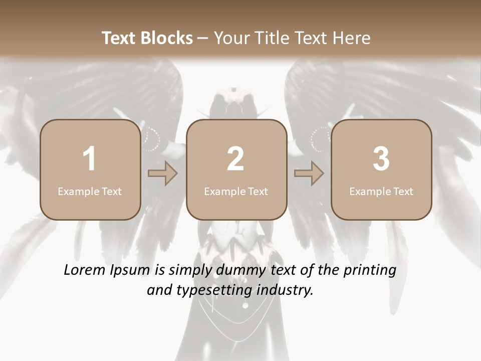 Evil Dark Angel PowerPoint Template