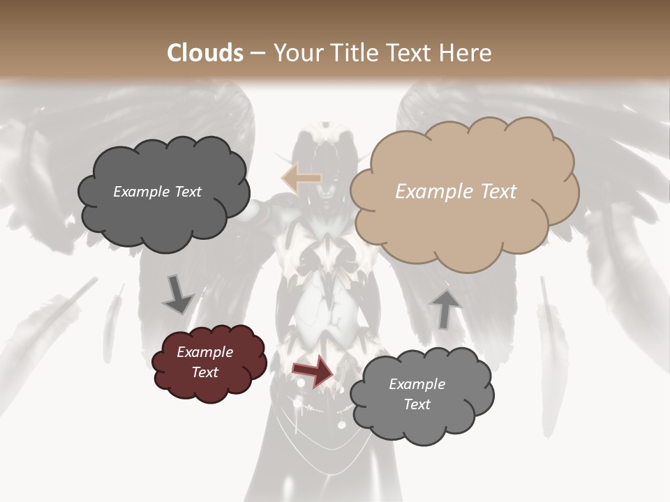 Evil Dark Angel PowerPoint Template