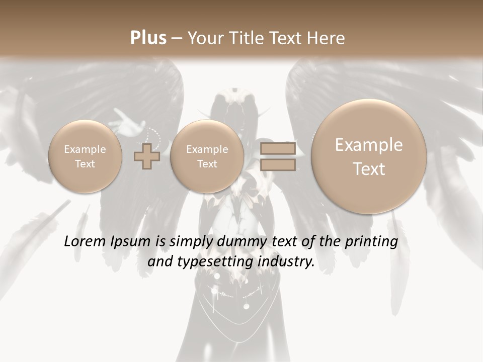 Evil Dark Angel PowerPoint Template