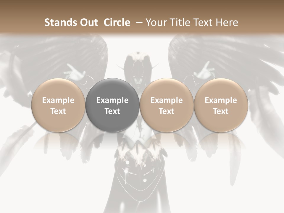 Evil Dark Angel PowerPoint Template