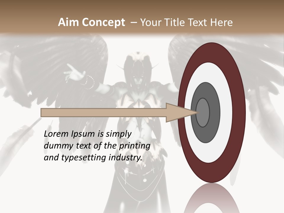Evil Dark Angel PowerPoint Template