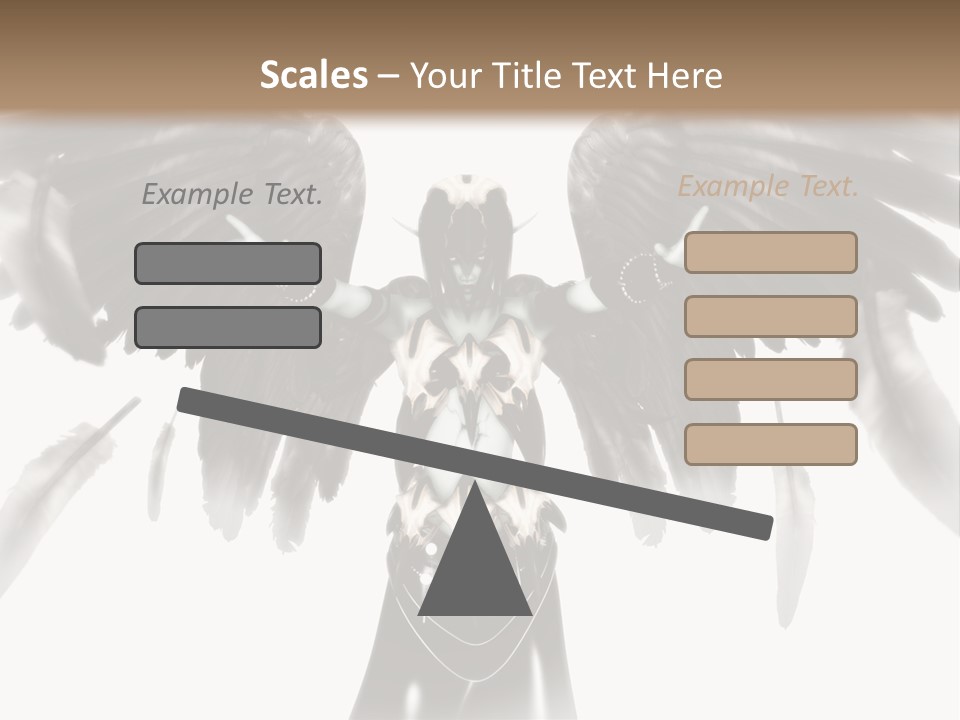 Evil Dark Angel PowerPoint Template