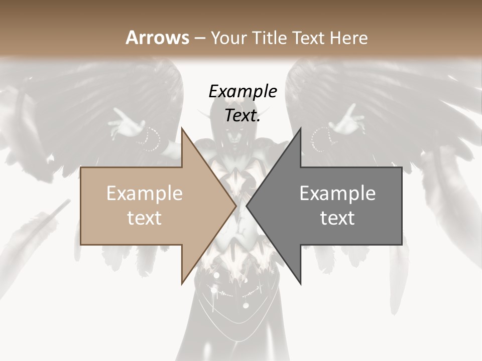 Evil Dark Angel PowerPoint Template