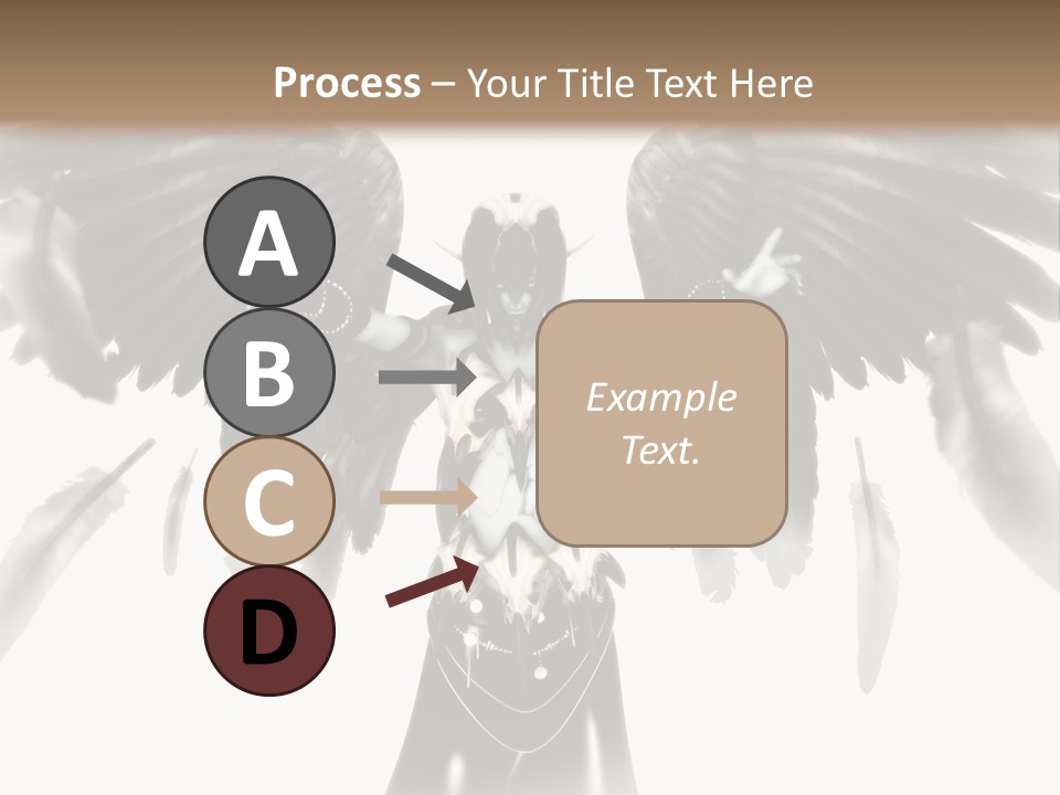 Evil Dark Angel PowerPoint Template