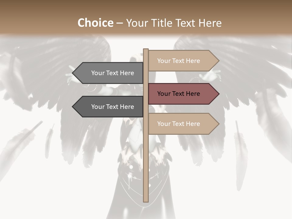 Evil Dark Angel PowerPoint Template
