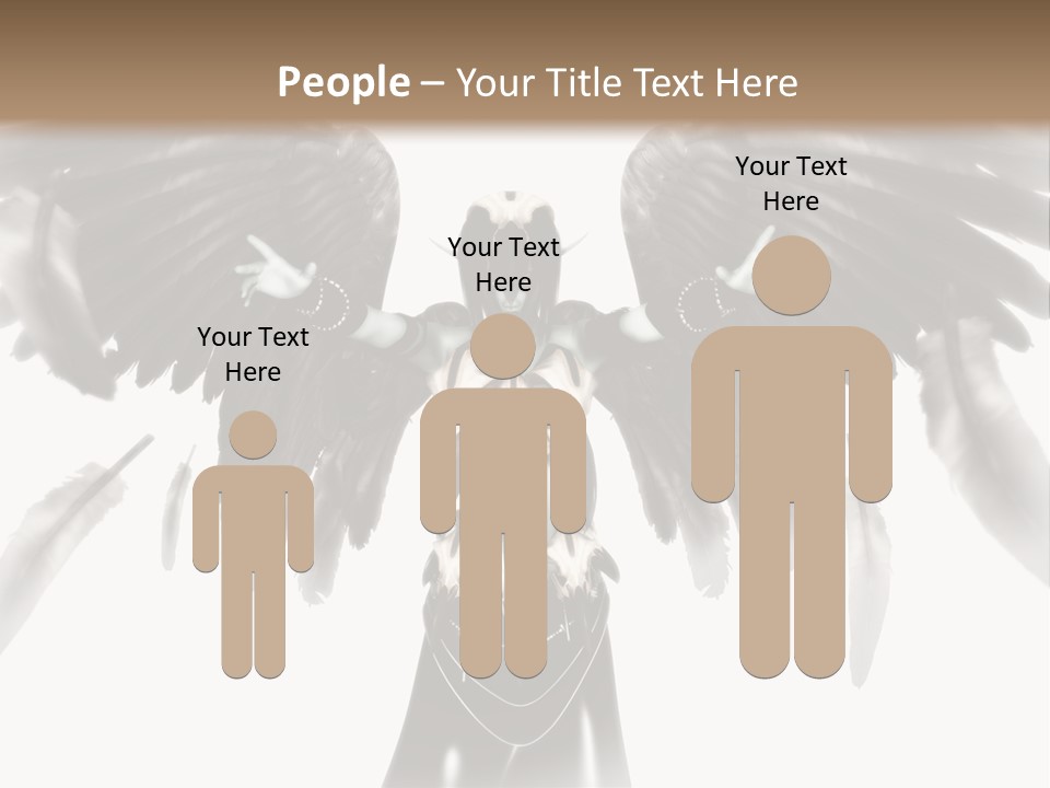 Evil Dark Angel PowerPoint Template