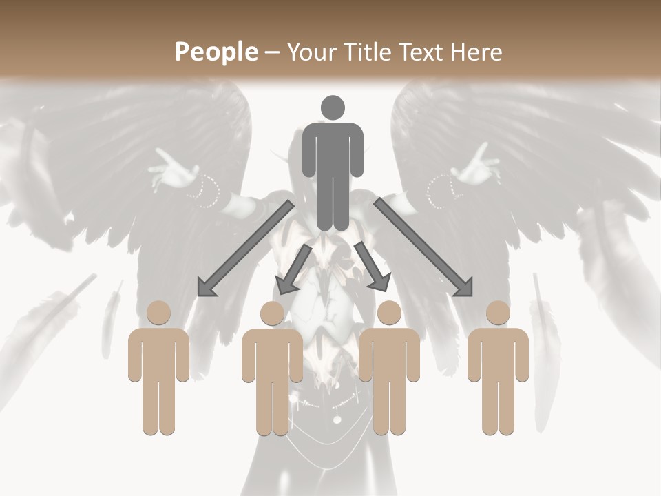 Evil Dark Angel PowerPoint Template