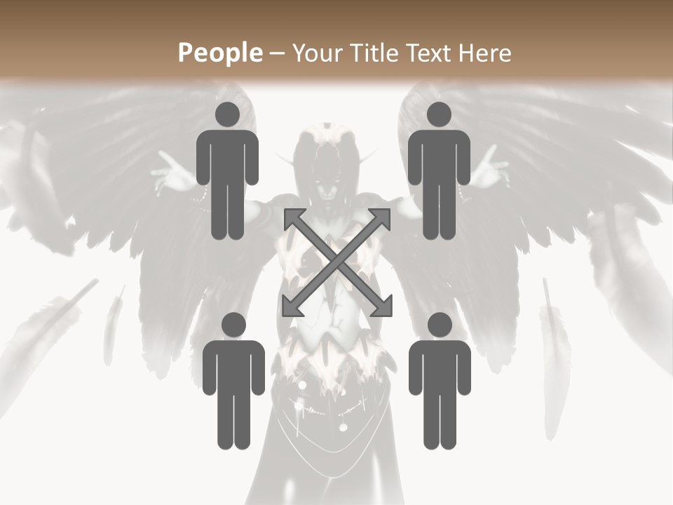Evil Dark Angel PowerPoint Template