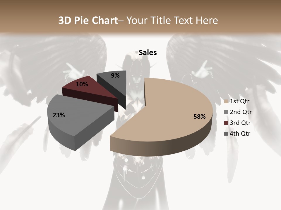 Evil Dark Angel PowerPoint Template