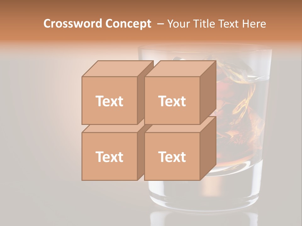 Cocktail Cube Single PowerPoint Template