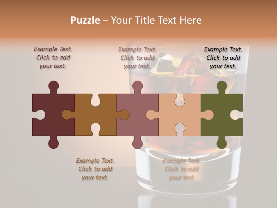 Cocktail Cube Single PowerPoint Template