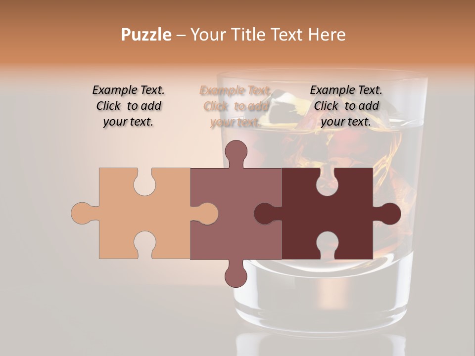 Cocktail Cube Single PowerPoint Template