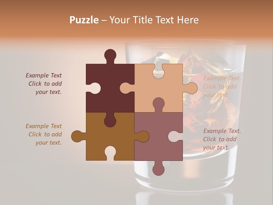 Cocktail Cube Single PowerPoint Template