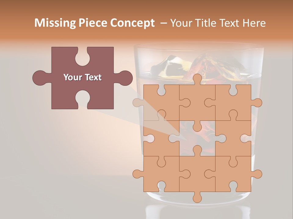 Cocktail Cube Single PowerPoint Template