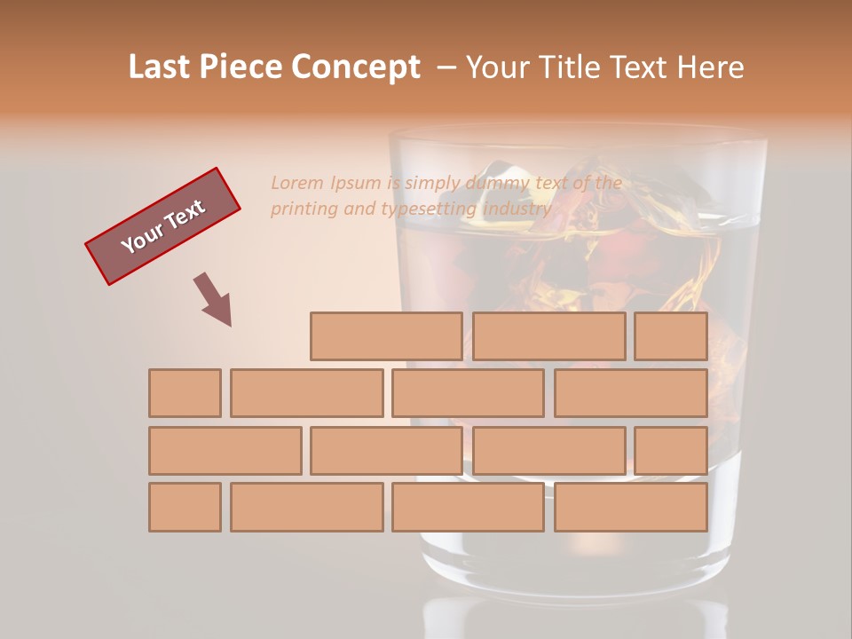 Cocktail Cube Single PowerPoint Template