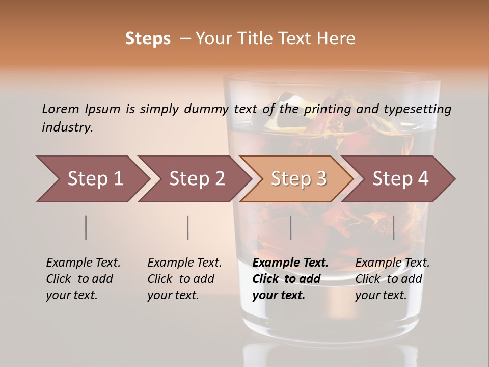 Cocktail Cube Single PowerPoint Template