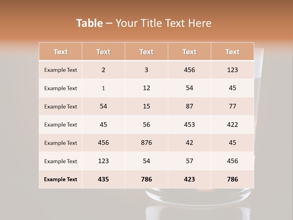 Cocktail Cube Single PowerPoint Template