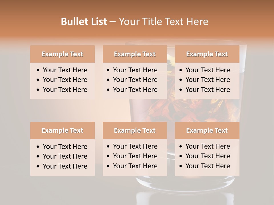 Cocktail Cube Single PowerPoint Template