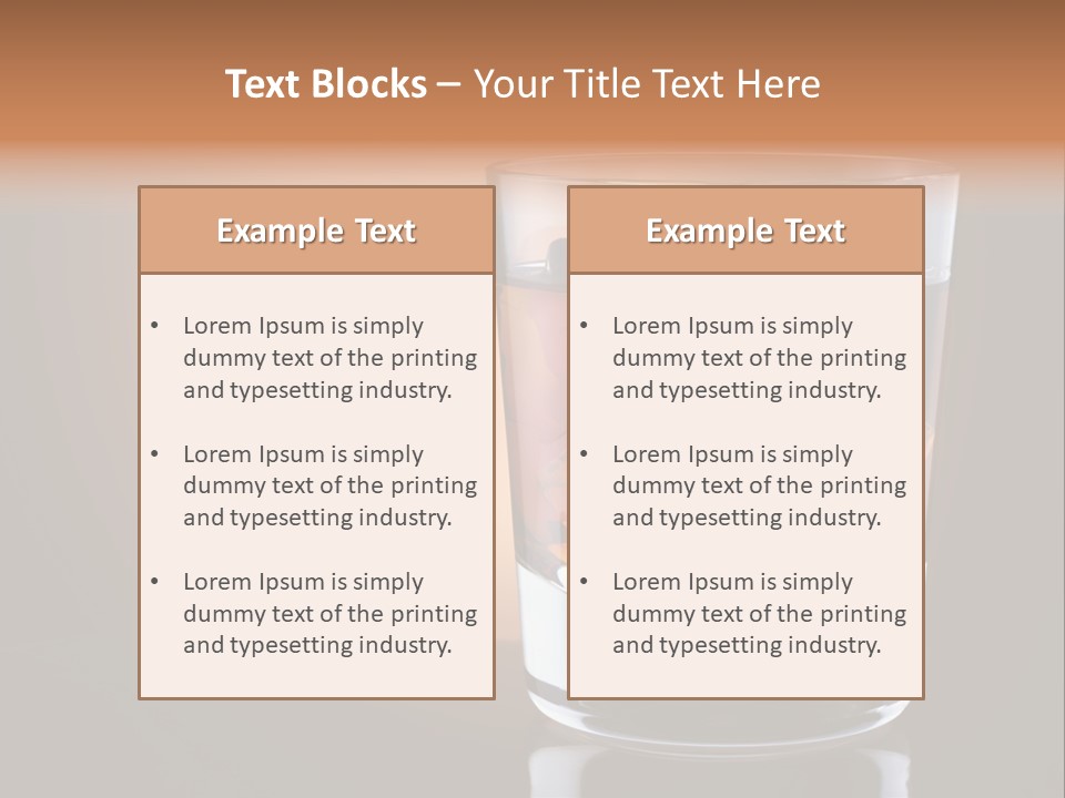 Cocktail Cube Single PowerPoint Template