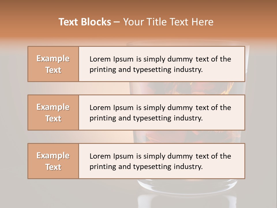 Cocktail Cube Single PowerPoint Template