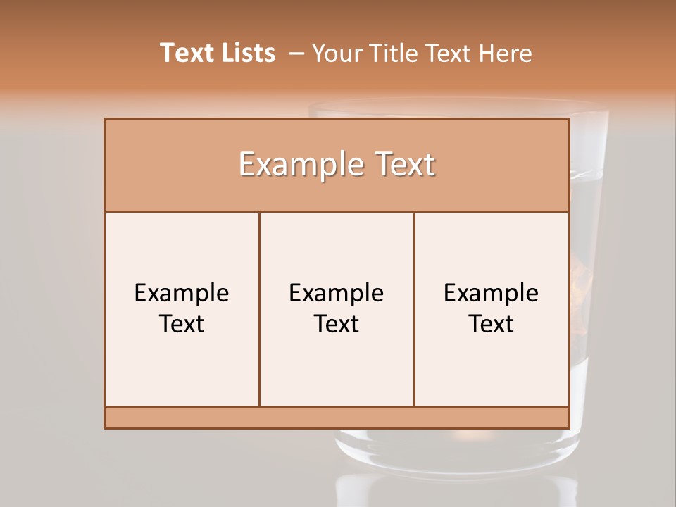 Cocktail Cube Single PowerPoint Template