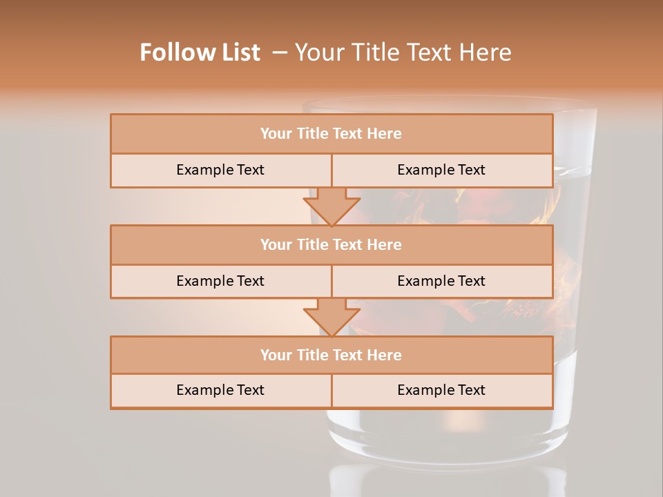Cocktail Cube Single PowerPoint Template