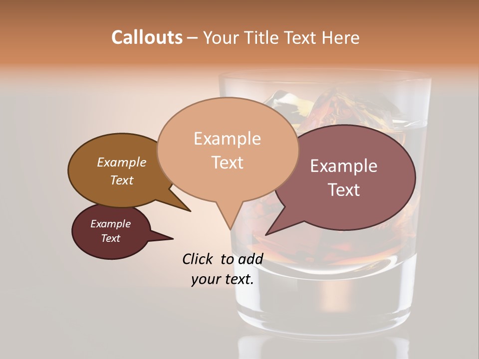 Cocktail Cube Single PowerPoint Template