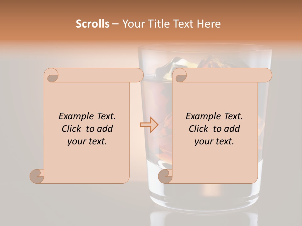 Cocktail Cube Single PowerPoint Template