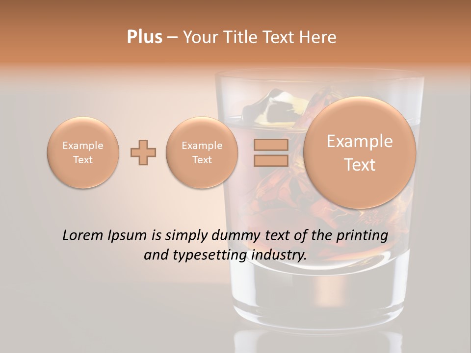 Cocktail Cube Single PowerPoint Template