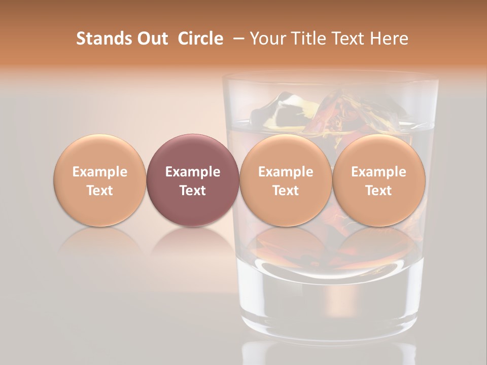 Cocktail Cube Single PowerPoint Template