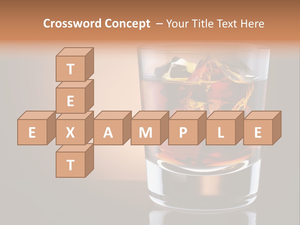 Cocktail Cube Single PowerPoint Template