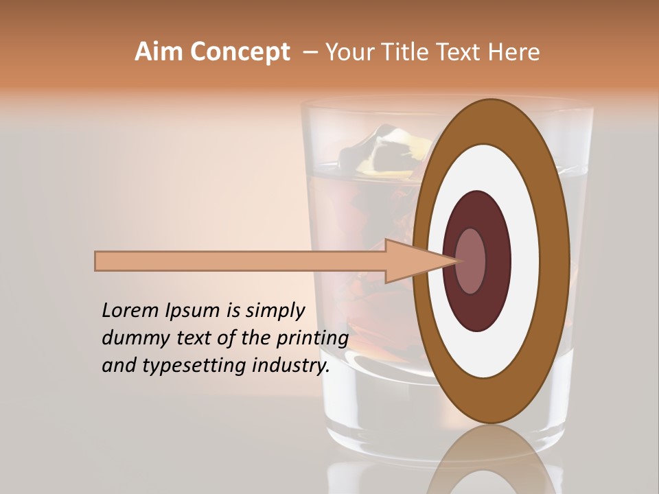 Cocktail Cube Single PowerPoint Template