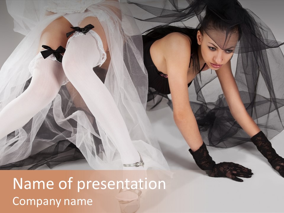 Stockings Lingerie Slim PowerPoint Template