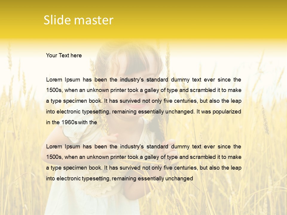 Cheerful Expression Summertime PowerPoint Template