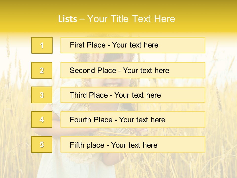 Cheerful Expression Summertime PowerPoint Template
