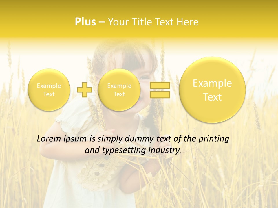 Cheerful Expression Summertime PowerPoint Template