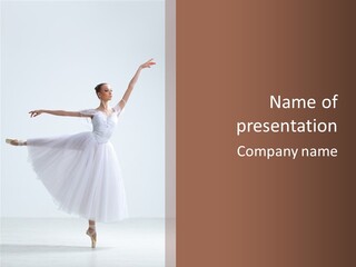 Dancer Girl Tutu PowerPoint Template