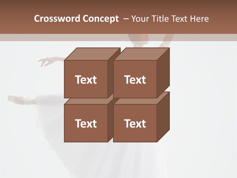 Dancer Girl Tutu PowerPoint Template