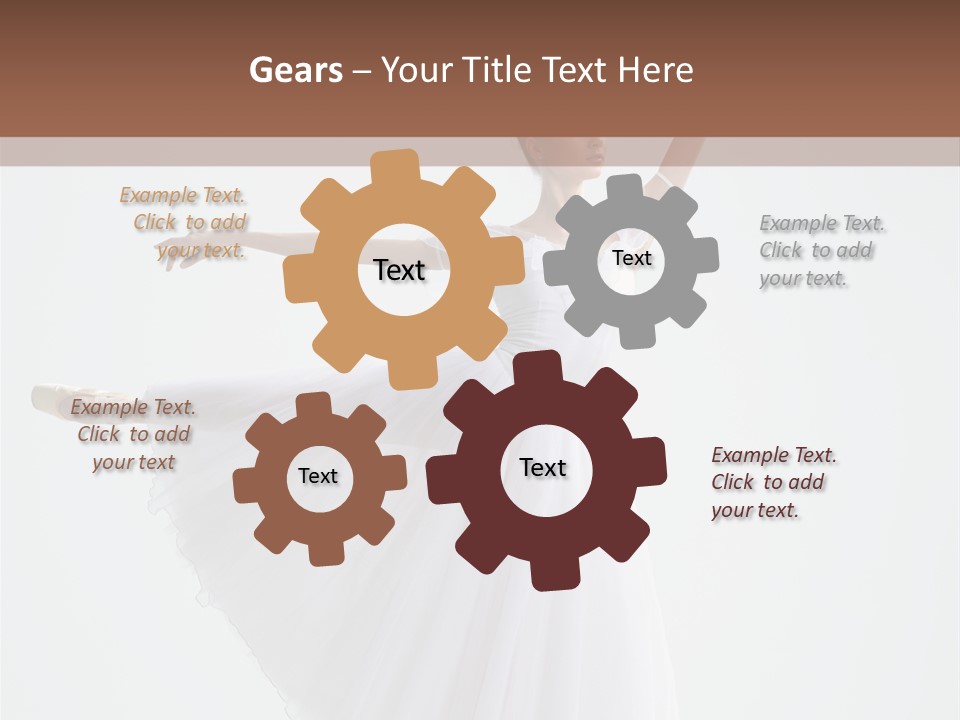 Dancer Girl Tutu PowerPoint Template