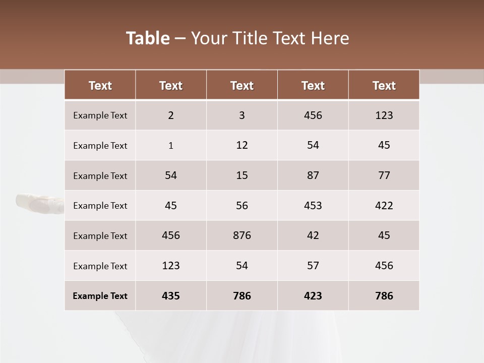 Dancer Girl Tutu PowerPoint Template