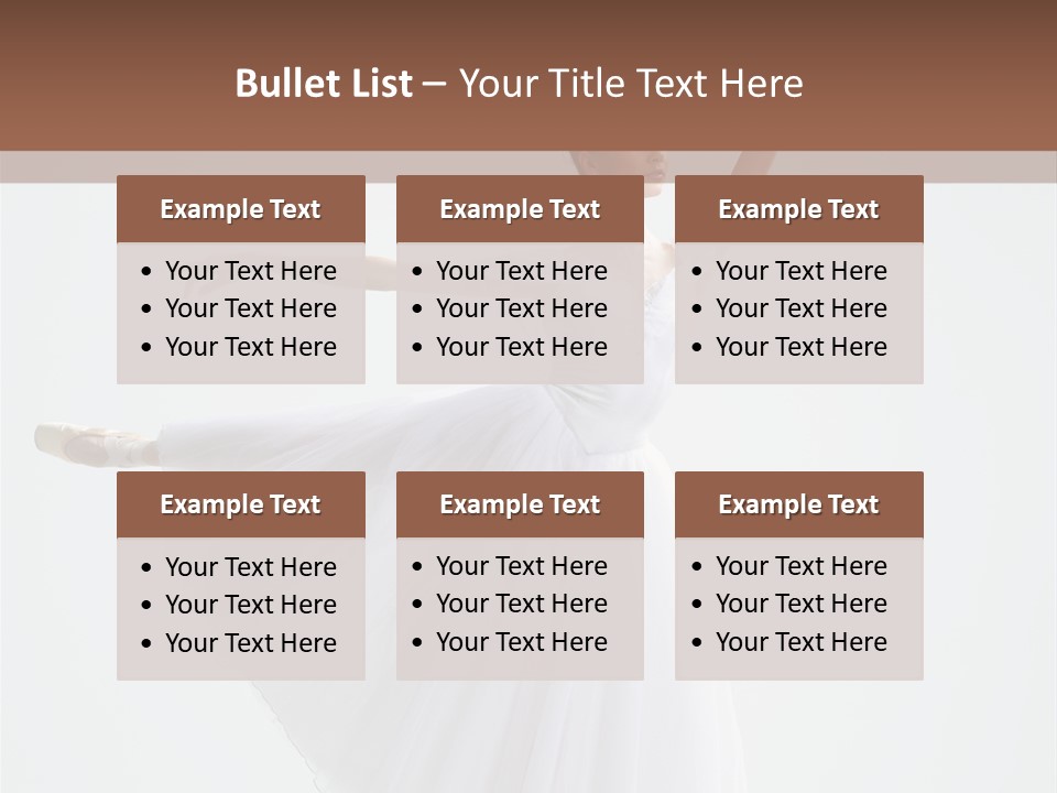 Dancer Girl Tutu PowerPoint Template