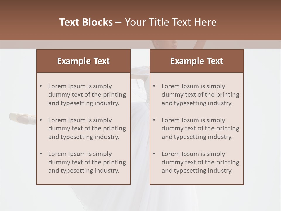 Dancer Girl Tutu PowerPoint Template