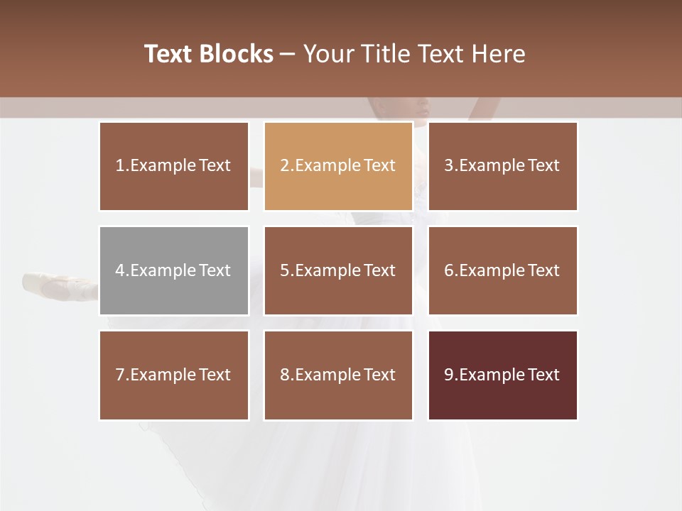 Dancer Girl Tutu PowerPoint Template