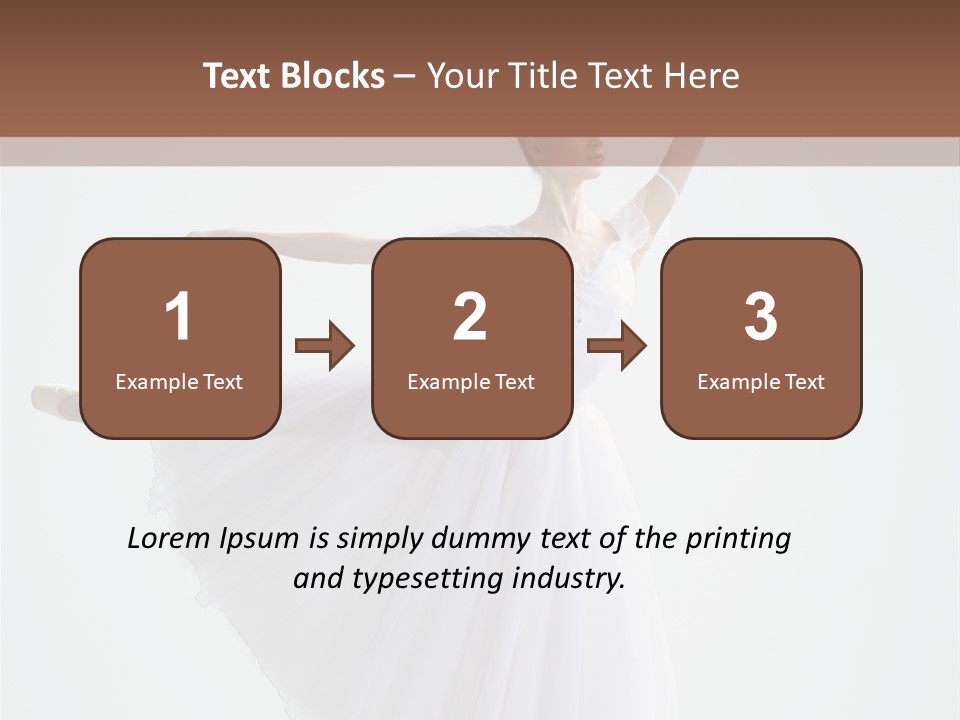 Dancer Girl Tutu PowerPoint Template