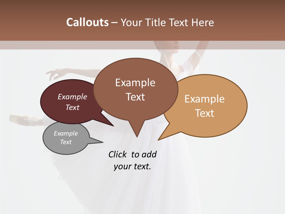 Dancer Girl Tutu PowerPoint Template