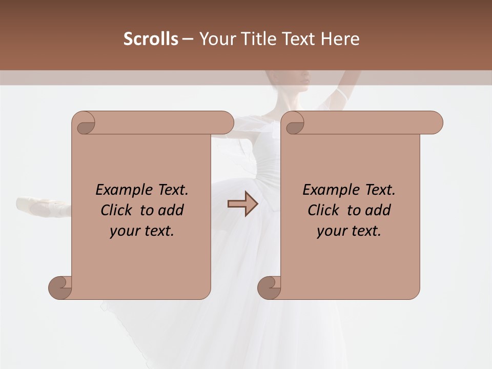 Dancer Girl Tutu PowerPoint Template