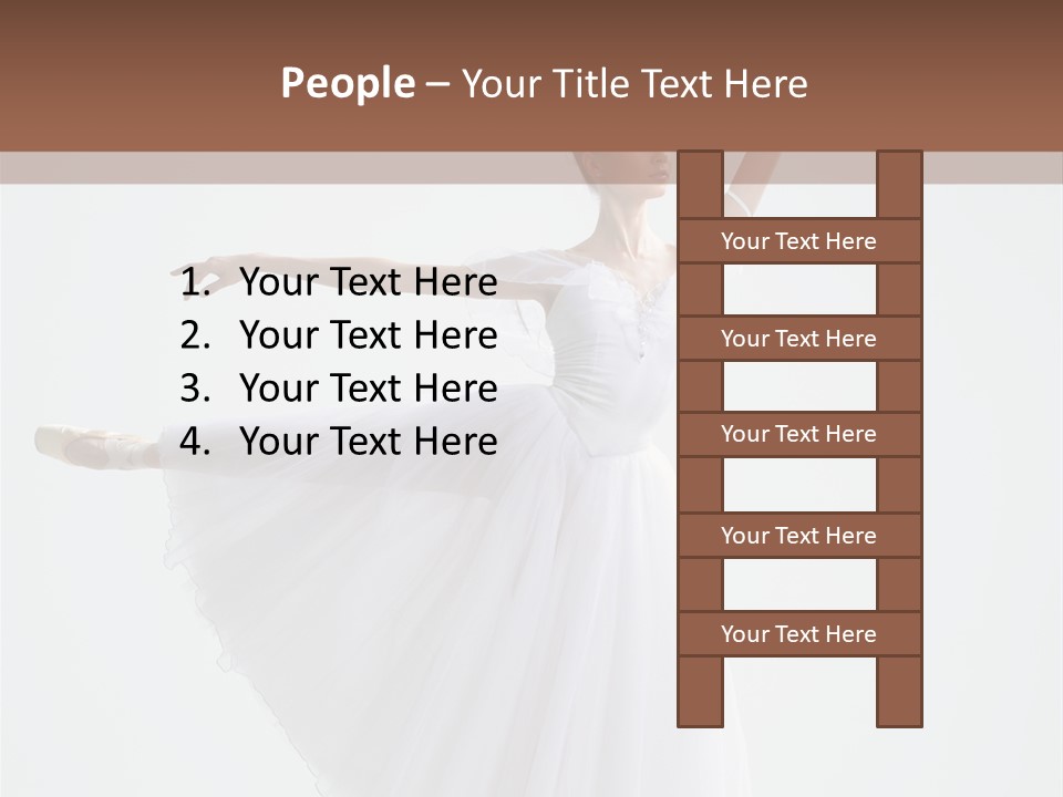 Dancer Girl Tutu PowerPoint Template