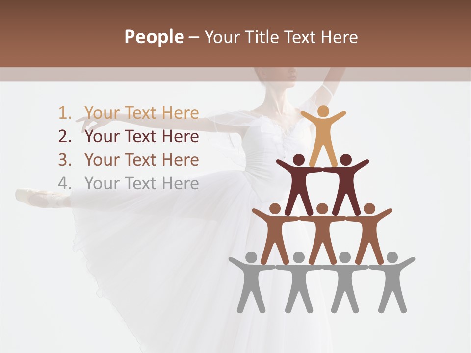 Dancer Girl Tutu PowerPoint Template